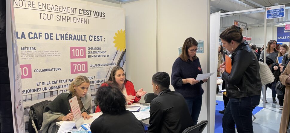 La CAF de l’Hérault au salon TAF : un point de rencontre pour les chercheurs d’emploi